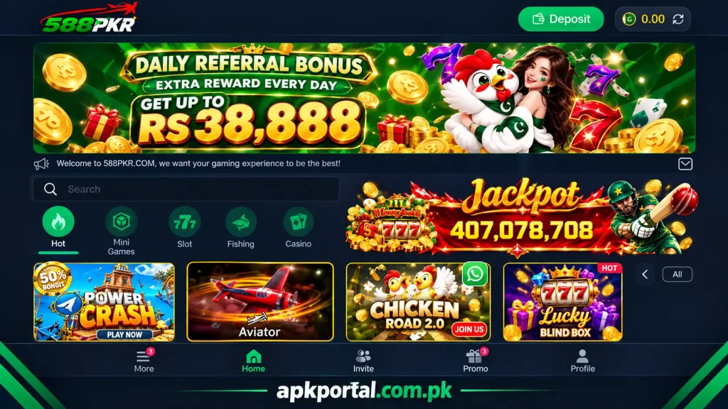 588Pkr Game interface