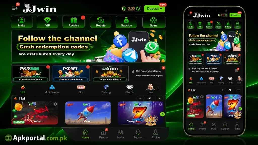 JJwin Game interface