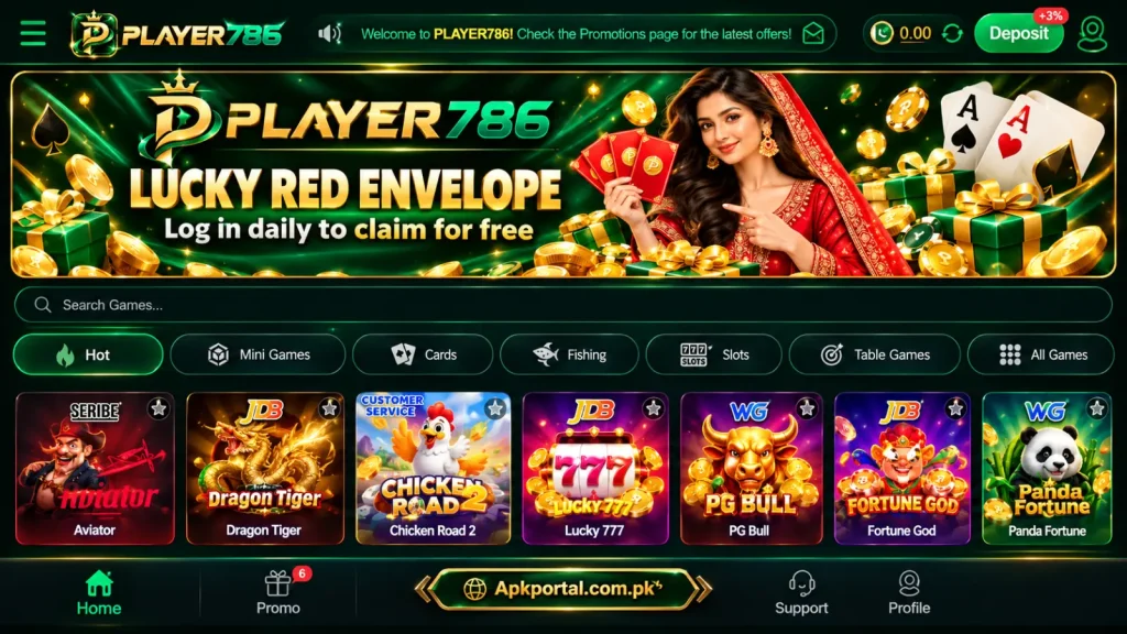 Player786 interface